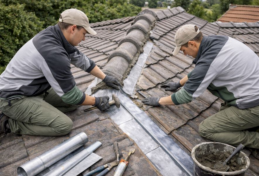 Reprise de faîtage et finitions de zinguerie - Gironde (33)