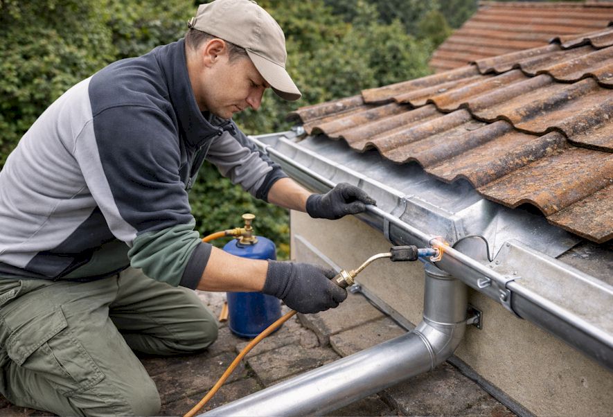 Pose de bandes de rive et habillage zinc/aluminium - Gironde 78