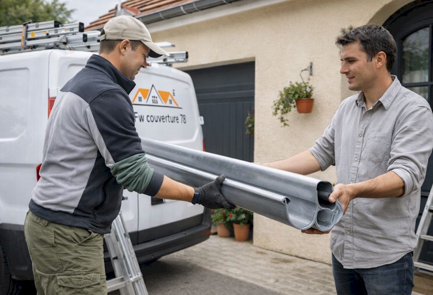 Pose de gouttières dans les Yvelines (78)