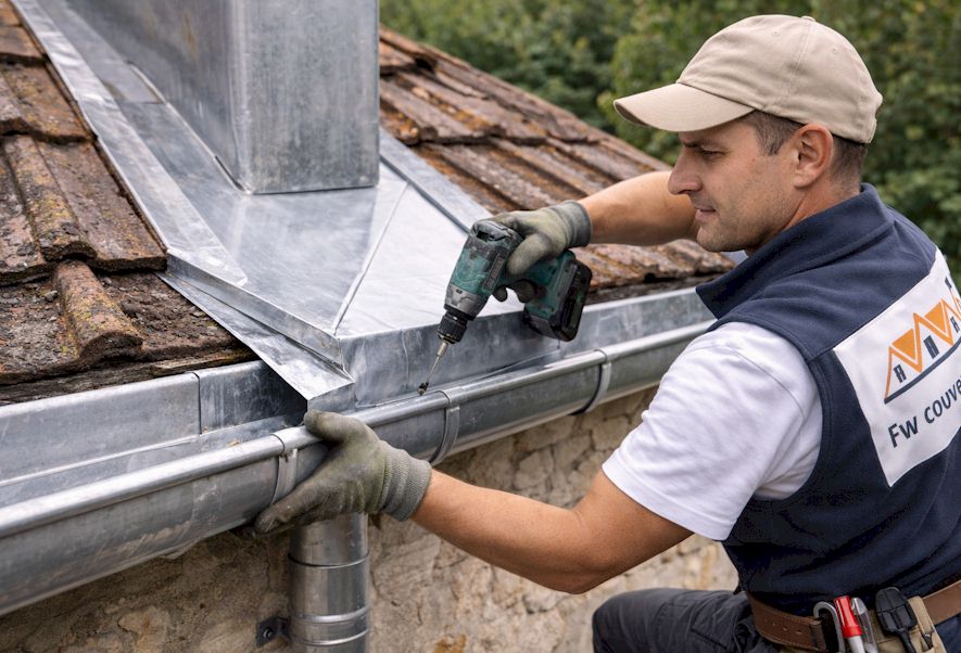 Pose de gouttières et cohérence avec la zinguerie - Yvelines (78)